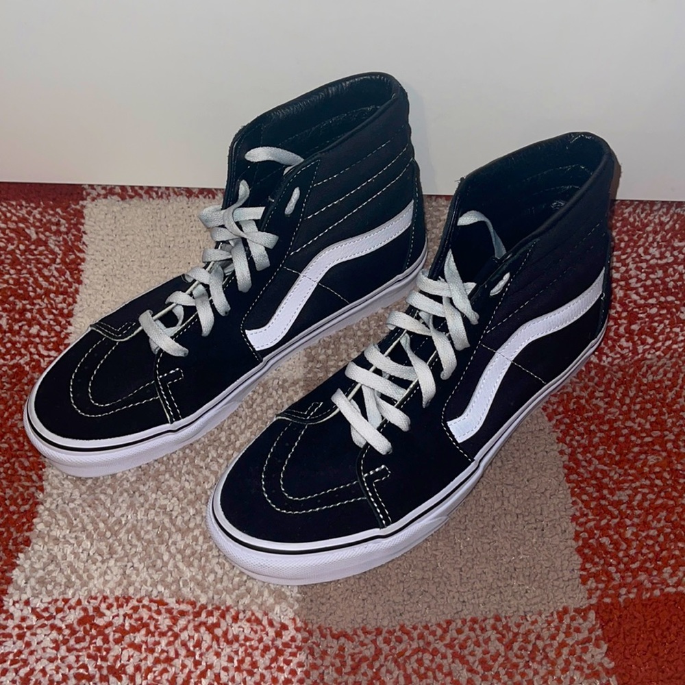 Never worn high top vans